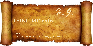 Heibl Jázmin névjegykártya